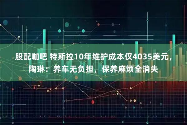 股配咖吧 特斯拉10年维护成本仅4035美元，陶琳：养车无负担，保养麻烦全消失